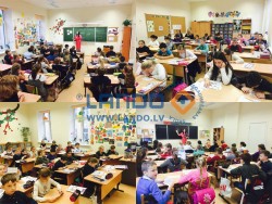 Irina Lando vadīja bezmaksas atklātās stundas 40. skolas ceturtajām klasēm